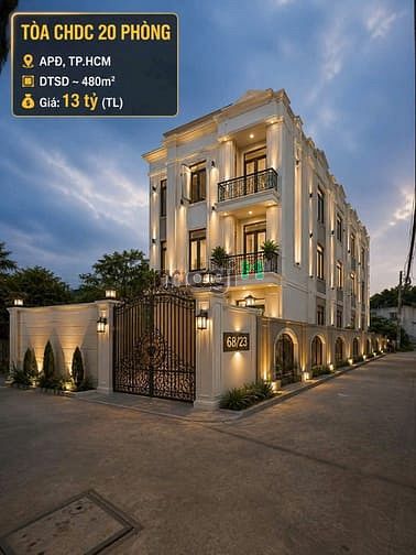 Hình ảnh Q12 CHDV 20 phòng  DT 10mX33m công nhận 325m2 chỉ 40tr/m2