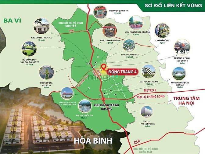 Hình ảnh Cần bán mảnh đất 100m2, giá 3,31 tỷ tại đồng trạng cổ đông, sơn tây,
