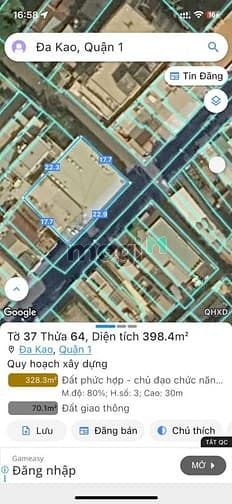 Hình ảnh (300tr/m2)Góc 2 MT Huỳnh Khương Ninh x Phan Tôn, P. Đa Kao, Q1