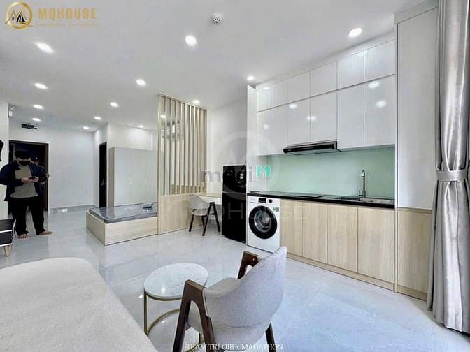 Hình ảnh Studio Balcony 1PN Full Nội Thất Thang Máy Hầm Xe Gần Metro Tân Cản