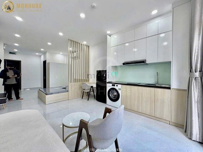 Hình ảnh Studio Balcony 1PN Full Nội Thất Thang Máy Hầm Xe Gần Metro Tân Cản