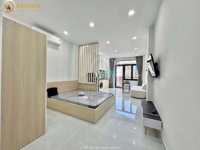 Hình ảnh Studio Balcony 1PN Full Nội Thất Thang Máy Hầm Xe Gần Metro Tân Cản