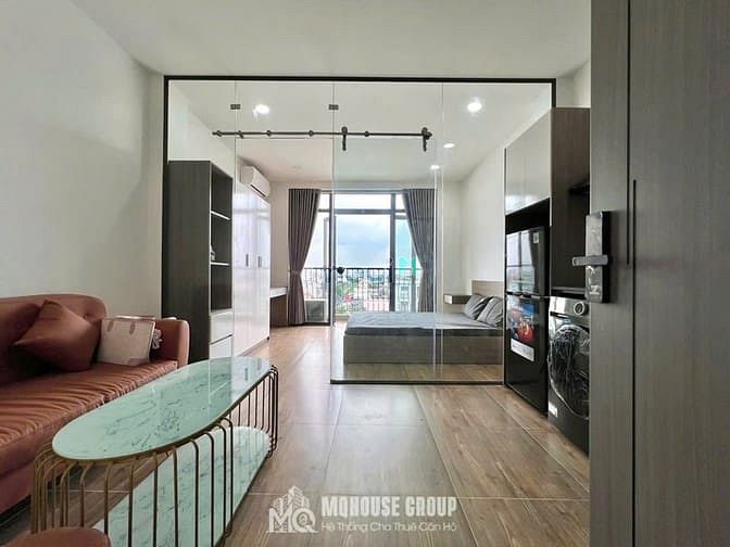 Hình ảnh Studio Balcony 1PN Tách Bếp Full Nội Thất Gần Văn Lang Cơ Sở 3