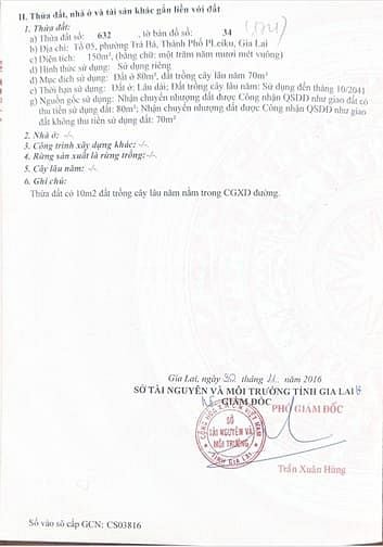 Hình ảnh BÁN ĐẤT mặt tiền đường Trần Khắc Chân, Phường Trà Bá, Pleiku Gia Lai