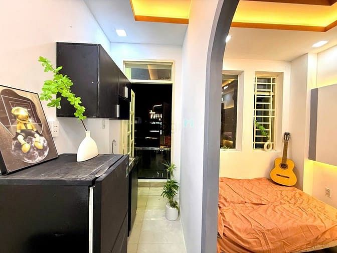 Hình ảnh CHDV Studio có bancol, 1 PN tách bếp, full nội thất giá 5tr2/th