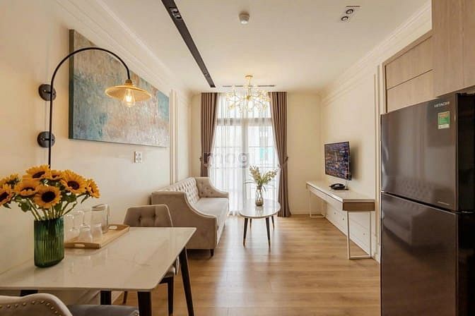 Hình ảnh Siêu Phẩm 1PN Sang Trọng Tone Gỗ Sáng - Toà Nhà Mới Ngay Cầu Công Lý