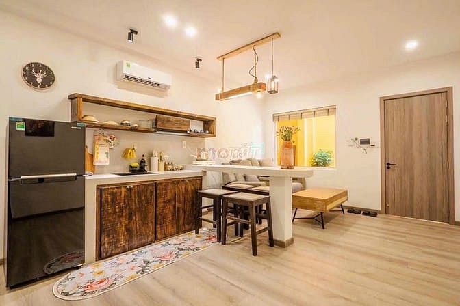 Hình ảnh 🎉 Căn Hộ 1Pn Sân Vườn 50M2 Tone Vàng Ấm Cực Gu Ngay Cầu Thị Nghè