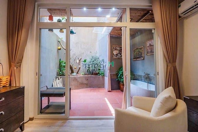 Hình ảnh 🎉 Căn Hộ 1Pn Sân Vườn 50M2 Tone Vàng Ấm Cực Gu Ngay Cầu Thị Nghè