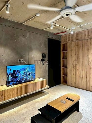 Hình ảnh Siêu Phẩm 1PN Hiện Đại Tone Gỗ Trầm Ấm Ngay Vòng Xoay Điện Biên Phủ