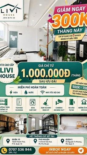 Hình ảnh 🔥 KTX Quận 5 Gần ĐH Y Dược – Chỉ Từ 1,2 Triệu, Full Tiện Nghi