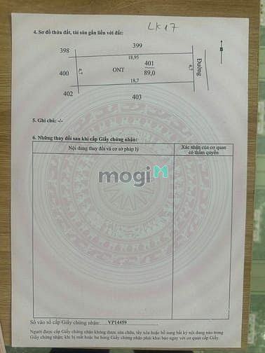 Hình ảnh Bán Lô Đất 89m2 Sát Ngay Cổng Khu Công Nghiệp Dệt May_1,6 tỷ
