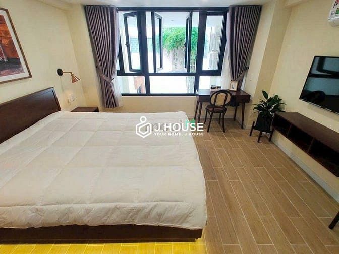 Hình ảnh 🎉Duplex 1PN Cao Cấp , NT Đầy Đủ Tone Gỗ Nâu Mix Đèn Vàng Ấm Cúng