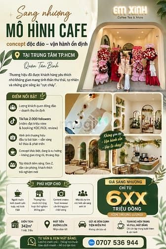 Hình ảnh Sang nhượng cafe Địa Trung Hải 342m² mặt tiền Quận Tân Bình chỉ từ 6xx