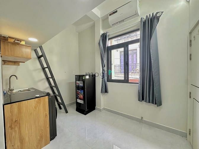 Hình ảnh 🏡 Studio Gác Lửng Full Nội Thất – Ban Công Xanh, Máy Giặt Riêng.