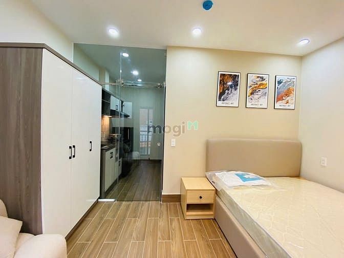 Hình ảnh 🎉Căn Hộ 1PN Ban Công Tone Vàng Ấm Cúng Giáp Phan Đăng Lưu