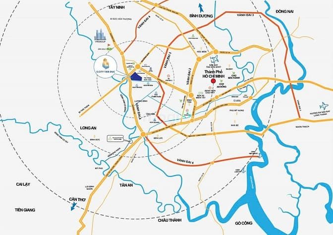 Hình ảnh Đất nền Khu đô thị E.City Tân Đức giá từ 25tr/m², thanh toán giãn
