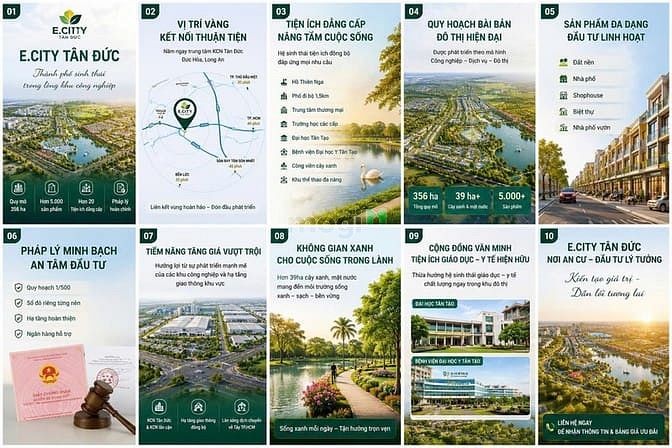 Hình ảnh Đất nền Khu đô thị E.City Tân Đức giá từ 25tr/m², thanh toán giãn