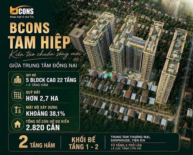 Hình ảnh Dự án BCONS CENTRAL PARK 22 tầng tại trung tâm TP. BIÊN HÒA