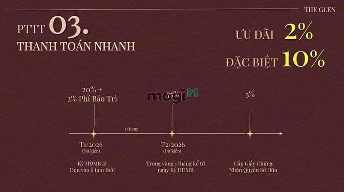 Hình ảnh The Glen- Full rổ hàng (Căn góc - căn thường) mua giá gốc CĐT, TT 3năm