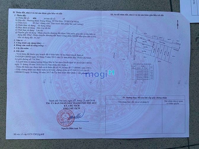 Hình ảnh Bán 6 lô đất đường số 7 Bình Trưng Đông Q2 Giá 5.2 tỷ