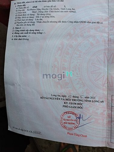 Hình ảnh Bán đất có sổ khu vực Huyện Cần Giuộc, Tỉnh Long An