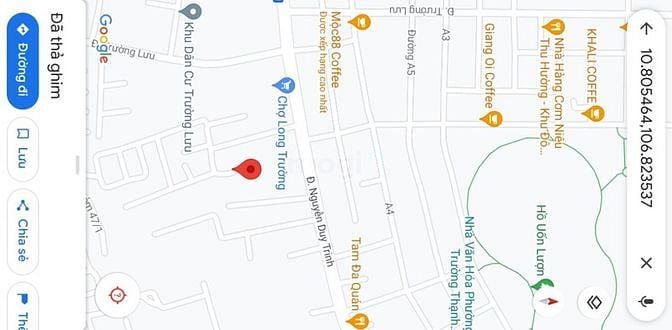 Hình ảnh Bán đất bên hông chợ Long Trường, Nguyễn Duy Trinh, Q9. 3 tỷ 6/54m2
