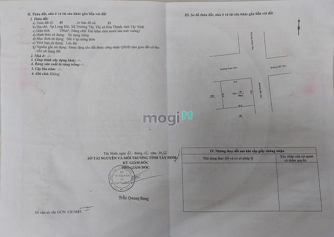 Hình ảnh Bán nhà đất 18.5x16m ngã tư gần chợ Long Hải, Hòa Thành, Tây Ninh