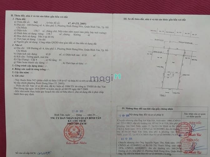 Hình ảnh Chính chủ bán gấp lô đất MT đường số 6 Bình Hưng Hòa 8 x20 giá 9 tỷ