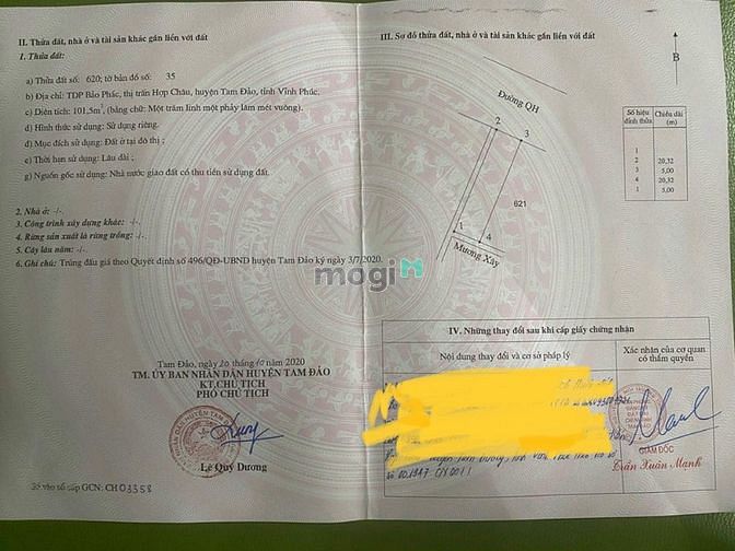 Hình ảnh Bán Đất gần KCN Tam Dương Vị trí Đẹp