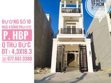 Hình ảnh 82m2 (4,3x18m) Nhà 1T 2L - đường nội bộ 2 ô tô tránh nhau Đường số 10