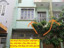 Hình ảnh Cho thuê nhà, một bên 2 lầu, 1 bên 1 lầu, 11x15m. Giá: 35tr