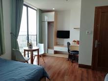 Hình ảnh Cho thuê CH Studio tầng 10,có ban công view biển, phố,full nội thất,fr
