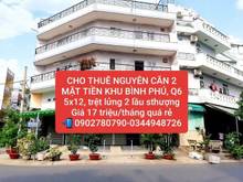 Hình ảnh Chính chủ cho thuê nhà góc 2 mặt tiền đường 42 - 59 Khu Bình Phú Q.6