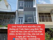 Hình ảnh Cho thuê nhà mặt tiền đường số 7 kdc Nam Long Bình Tân