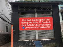Hình ảnh Chính chủ cần cho thuê nhà mặt tiền đường Văn Thân, Phường 7 Quận 6.