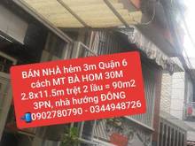 Hình ảnh Bán nhà hẻm 3m P13 Q6 cách đường lớn Bà Hom 30m