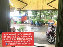Hình ảnh Bán nhà mặt tiền gần chợ Bà Hom tiện kinh doanh
