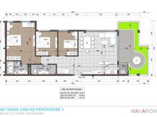 Hình ảnh Bán Penhouse Conic Riverside Quận 8, DT: 118m2 +27m2 vườn, giá 4 tỷ