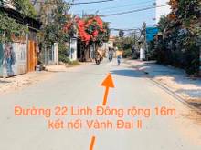 Hình ảnh 86m2 (4.15x21) mặt tiền đường 13m, Đường 22 Linh Đông - 6ty2 Đông Nam!