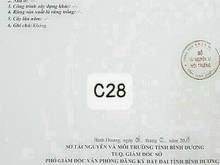 Hình ảnh Cần bán C28 đường D2B visip2 mở rộng DT 7x30(210m) cách góc N13 40 m.