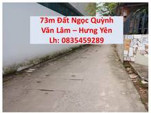 Hình ảnh Đất đẹp cần bán nhanh 73m, thôn Ngọc Quỳnh – Văn Lâm : Giá tốt: lh 083
