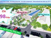 Hình ảnh Thổ cư 85m2, Đất sở hữu BA mặt tiền DT826 ( 50m ), giá 986tr bao hết