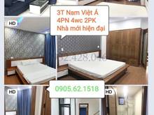 Hình ảnh Nhà mới Nam Việt Á 3 tầng 4PN full NT gần sông siêu đẹp