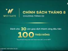 Hình ảnh Mb6623 nạp rút nhanh chóng West Gate 3PN- tiềm năng sinh lời cao tại TRUNG TÂM HÀNH CHÍNH