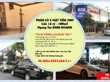 Hình ảnh PHÂN LÔ 2 MẶT TIỀN 20M khu Tên Lửa 100m2 Ngang 5m KINH DOANH - gần 16