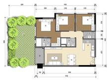Hình ảnh Cho thuê căn 3PN C/c Luxgarden Q7, có sân vườn, view sông.