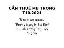 Hình ảnh Cần thuê MBKD 80 - 100m2 - Nguyễn Thị Định - Q2 - P.Bình Trưng Tây