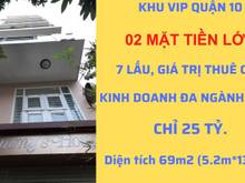 Hình ảnh Bán nhà mặt tiền khu Bắc hải quận 10, 7 tầng, 450m2, chỉ 25 tỷ