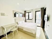 Hình ảnh CHDV QBT, Studio ban công, New, Full Nội Thất, HF Hỗ Trợ  Cọc