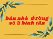 Hình ảnh Bán gấp nhà đường số 2 phường bình hưng hòa bình tân giá 3 ty 50 triệu